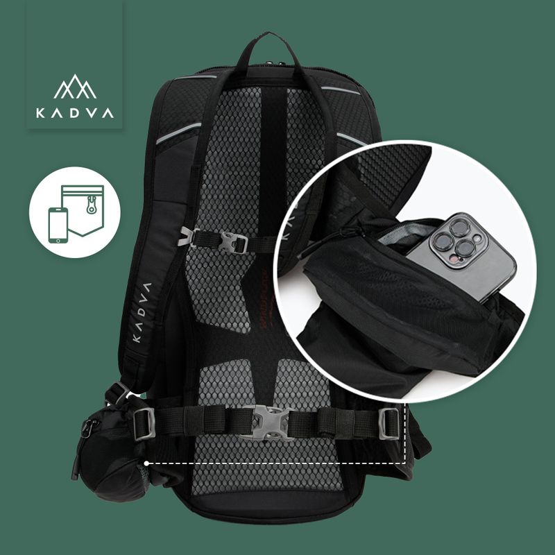 KADVA Escapada 30 l black hiking backpack 26