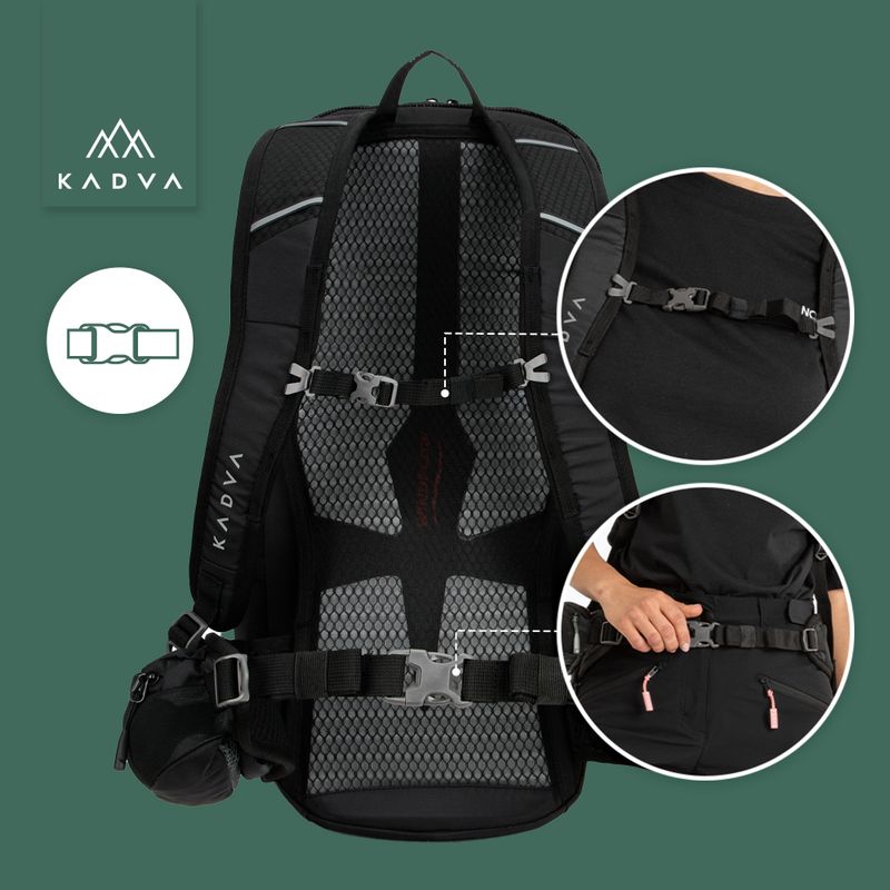 KADVA Escapada 30 l black hiking backpack 27