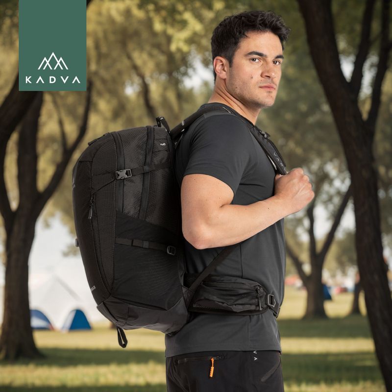 KADVA Escapada 30 l black hiking backpack 30