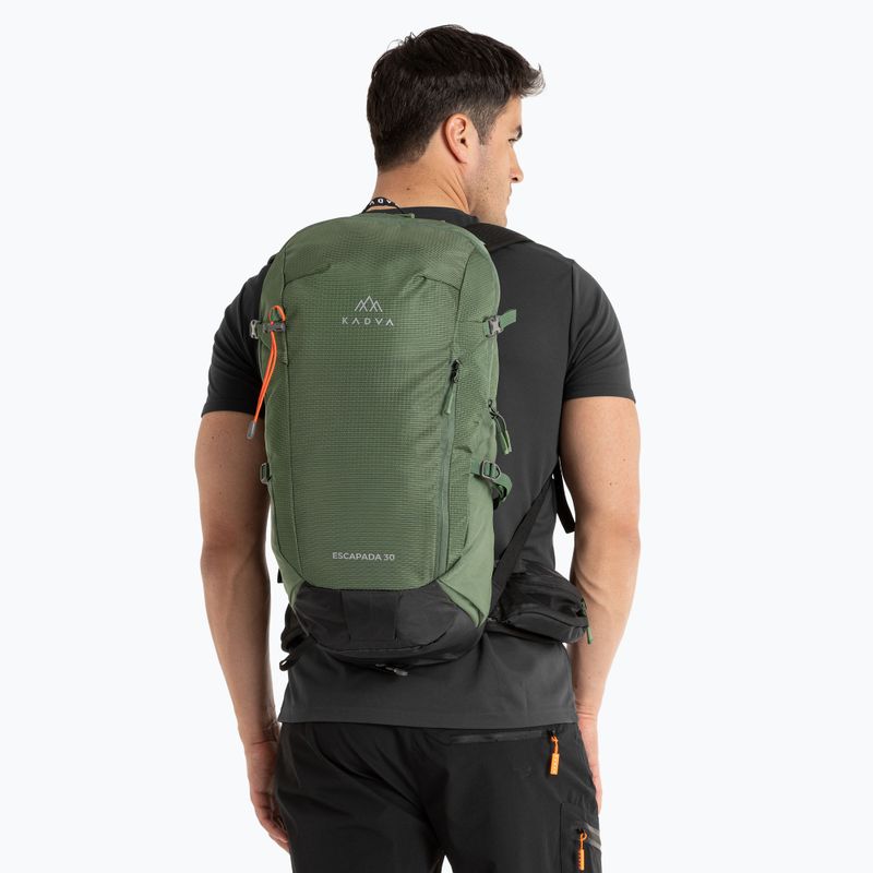 KADVA Escapada 30 l green hiking backpack 14
