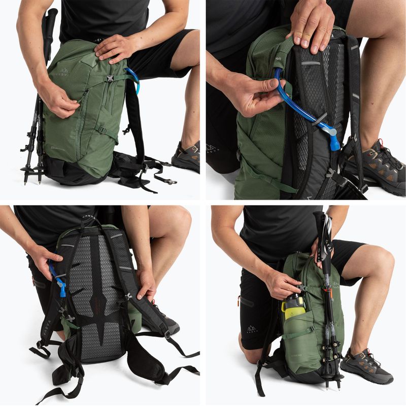 KADVA Escapada 30 l green hiking backpack 21