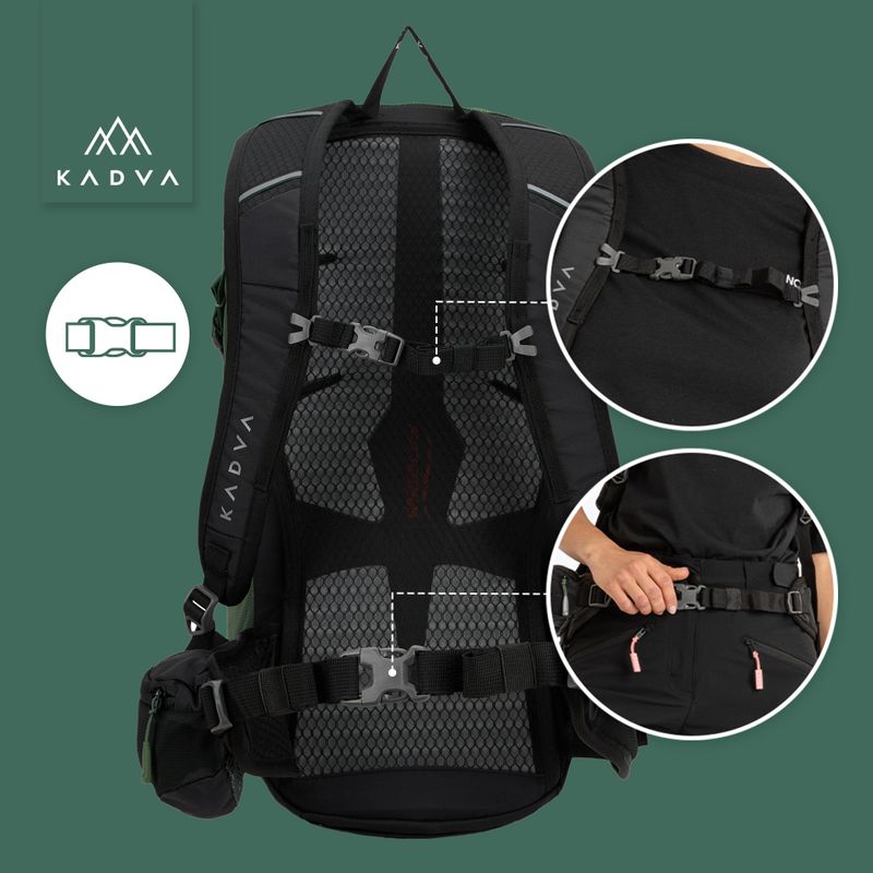 KADVA Escapada 30 l green hiking backpack 27