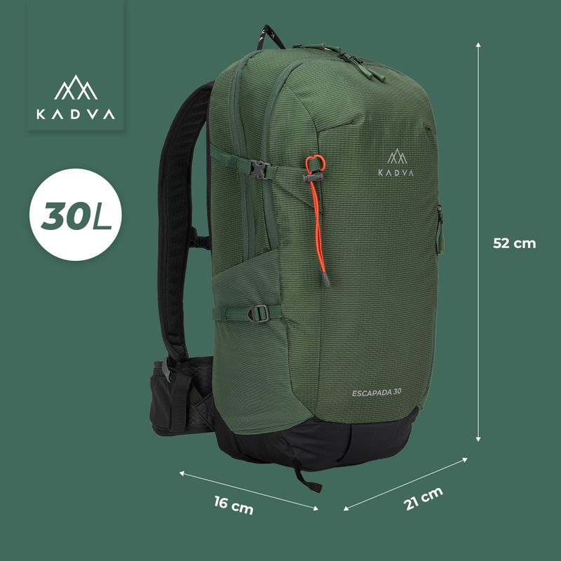 KADVA Escapada 30 l green hiking backpack 28