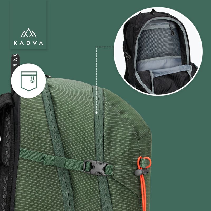 KADVA Escapada 30 l green hiking backpack 30