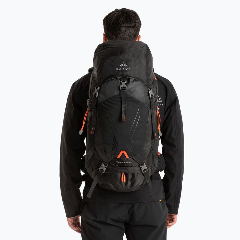 KADVA Vagabundo 40 l black trekking backpack 11