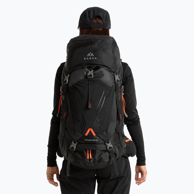 KADVA Vagabundo 40 l black trekking backpack 22