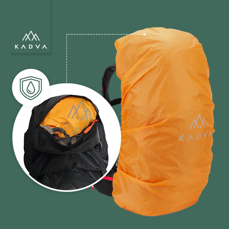 KADVA Vagabundo 40 l black trekking backpack 30