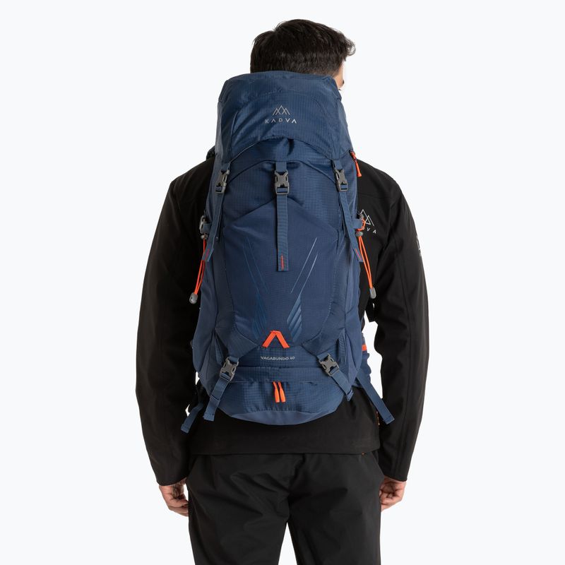 KADVA Vagabundo 40 l blue trekking backpack 2