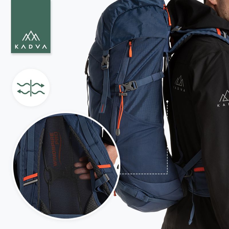 KADVA Vagabundo 40 l blue trekking backpack 26