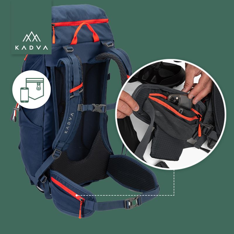 KADVA Vagabundo 40 l blue trekking backpack 29