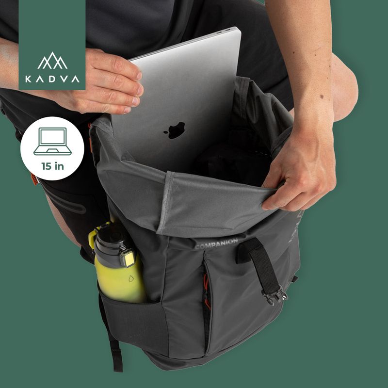 KADVA Companion 20 l black urban backpack 12