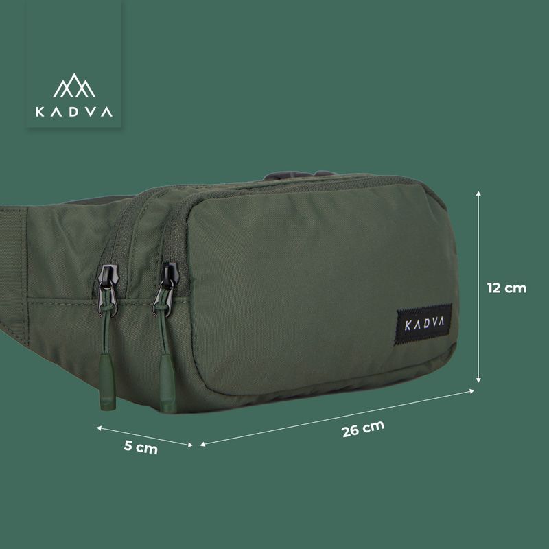 KADVA CityQuest green bum bag 6