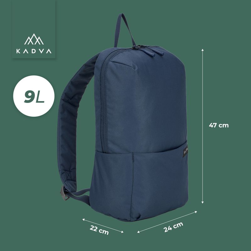KADVA CityQuest 9 l city backpack navy blue 7