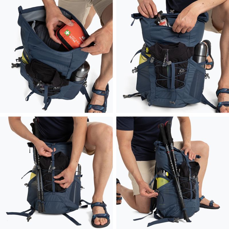 KADVA CityQuest 22L Urban Backpack Navy Blue 17
