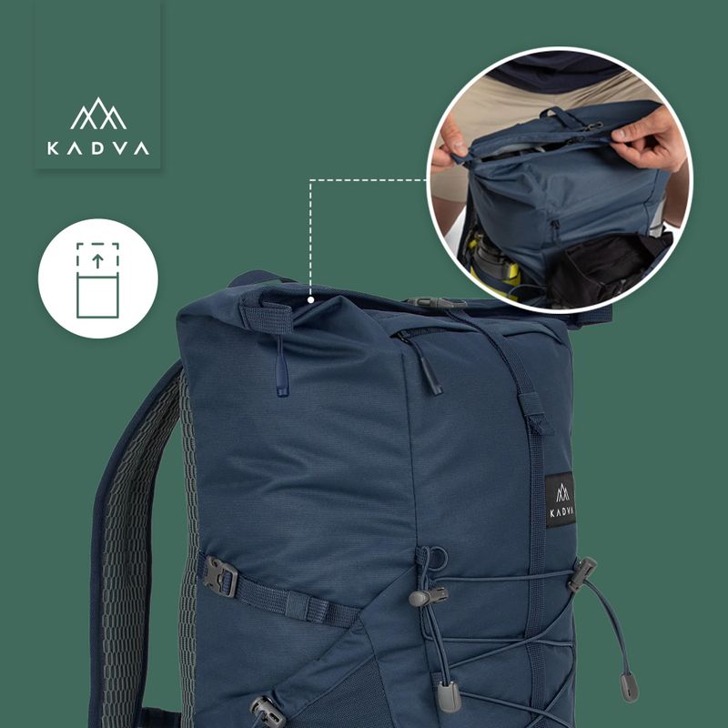 KADVA CityQuest 22L Urban Backpack Navy Blue 24