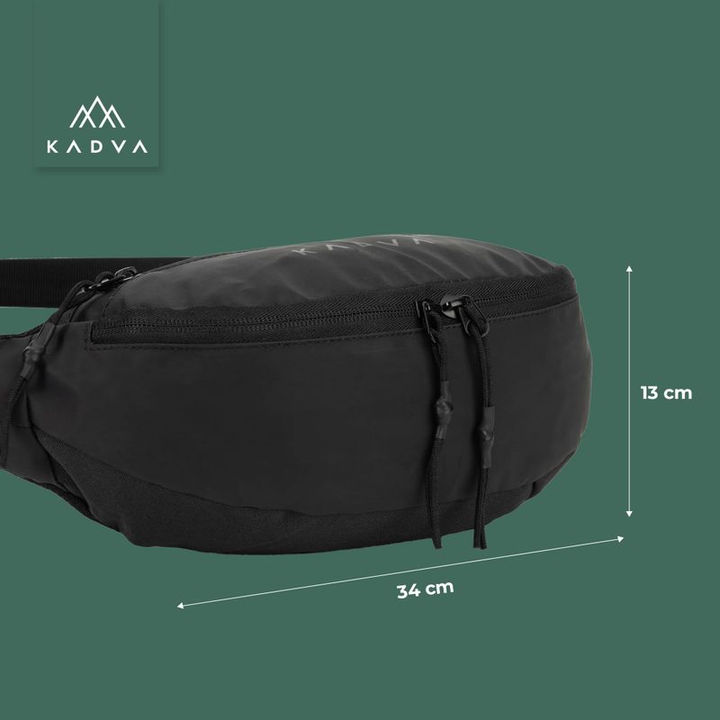 KADVA Cangurera black bum bag pouch 16