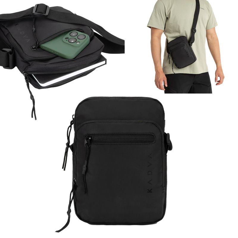 KADVA Cangurera black pouch 11