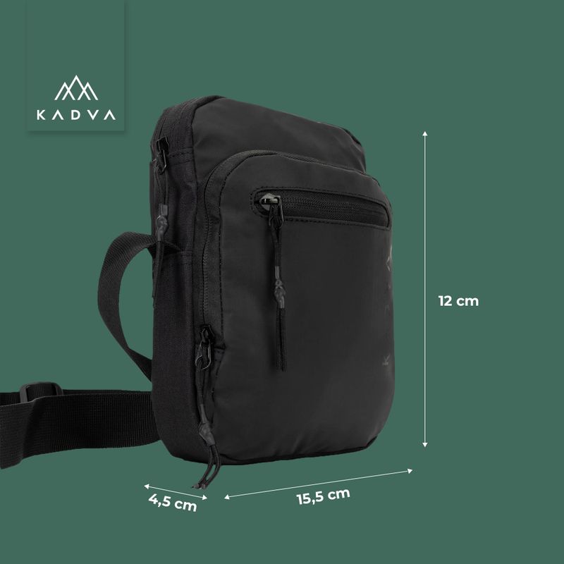 KADVA Cangurera black pouch 12