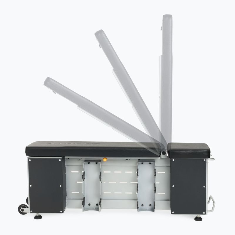 Set TREXO Bench Storage + dumbells Hex black 9
