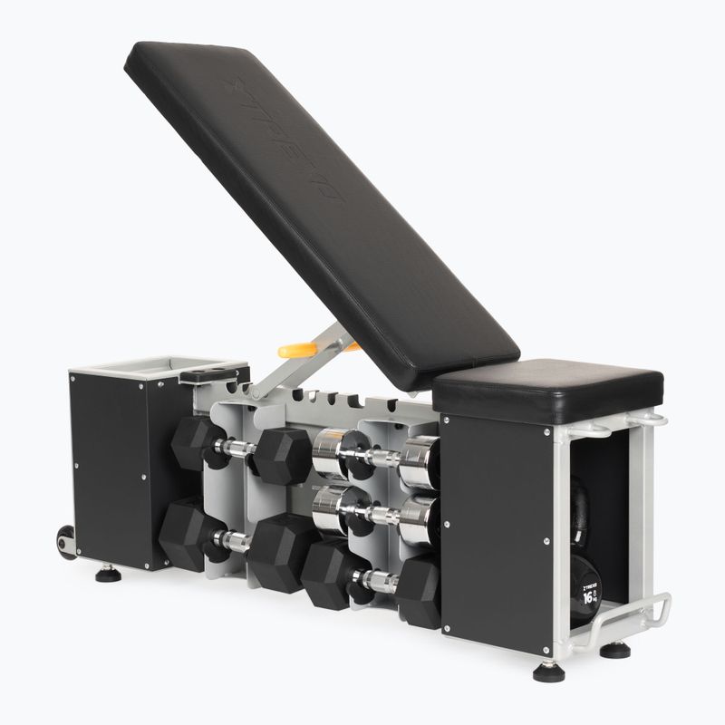 XTREXO Storage adjustable training bench black 12