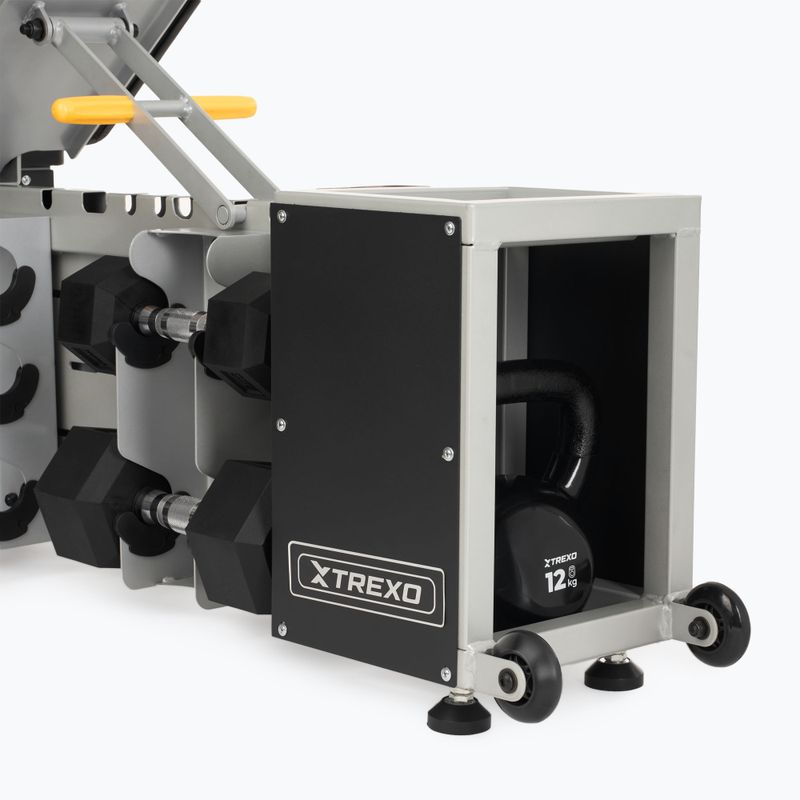 XTREXO Storage adjustable training bench black 14
