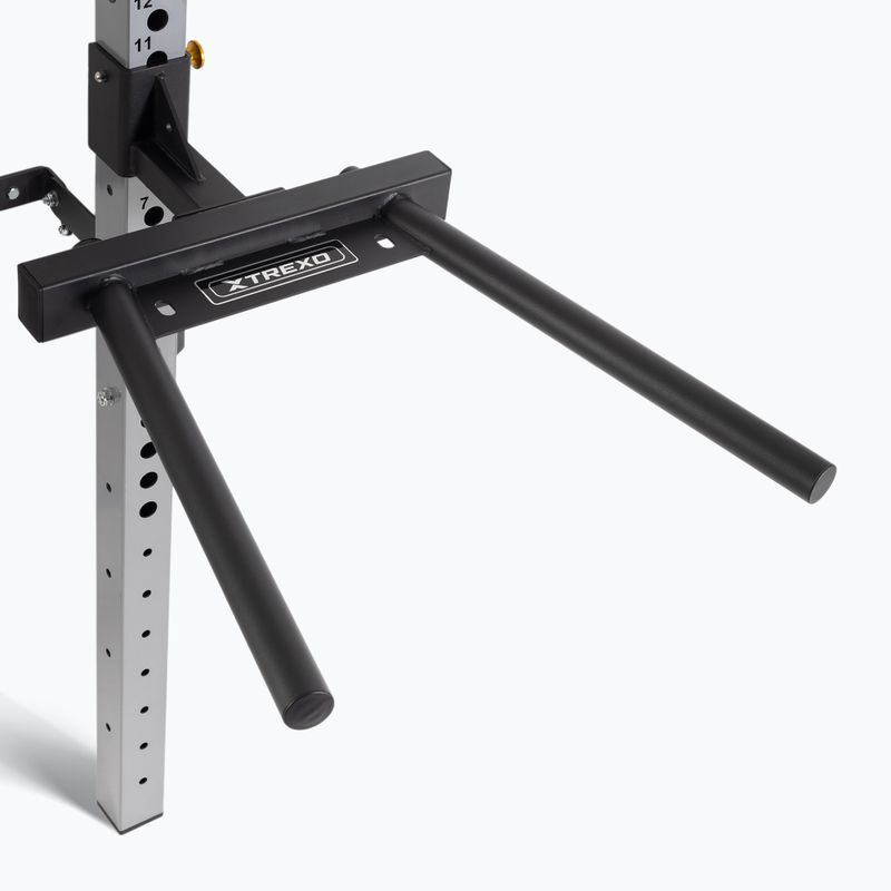 XTREXO Mercury wall cage with bench and plate rack black 8