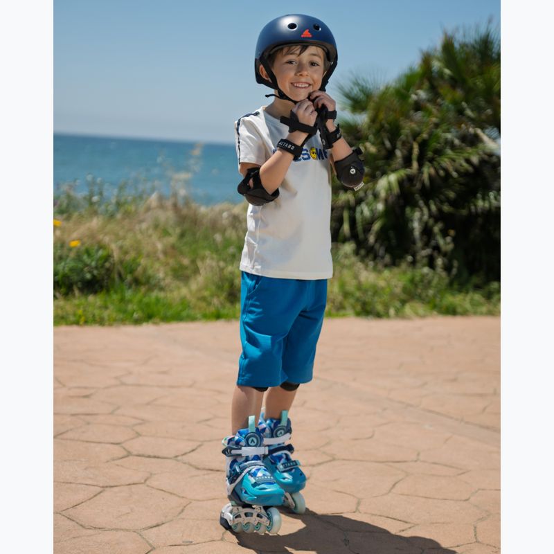 Children's inline skates ATTABO Flashled adjustable blue 14