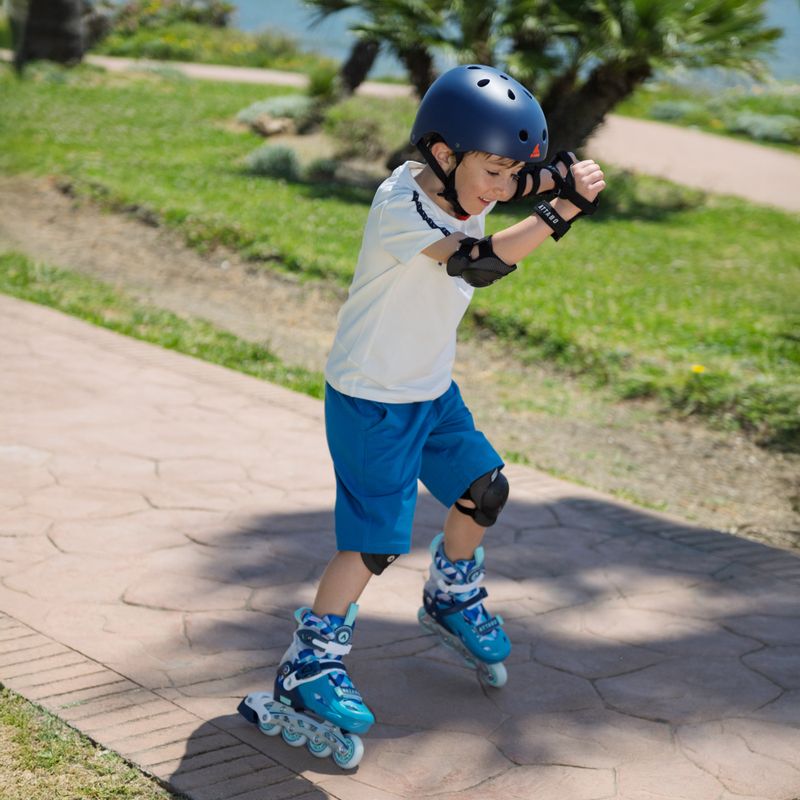 Children's inline skates ATTABO Flashled adjustable blue 15