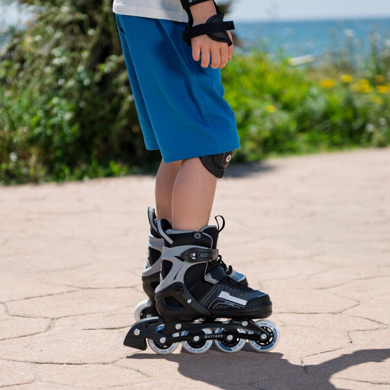 ATTABO Bladeroll adjustable children's inline skates black/blue 15