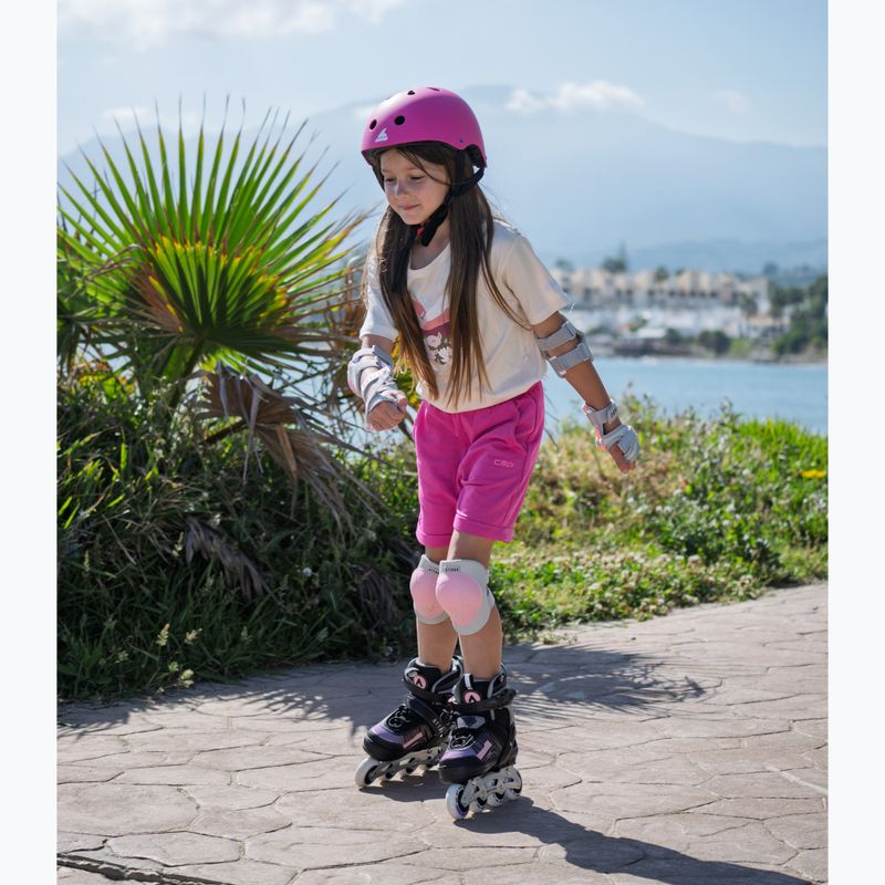 ATTABO Bladeroll children's inline skates adjustable black/purple 12
