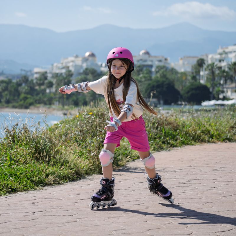 ATTABO Bladeroll children's inline skates adjustable black/purple 15