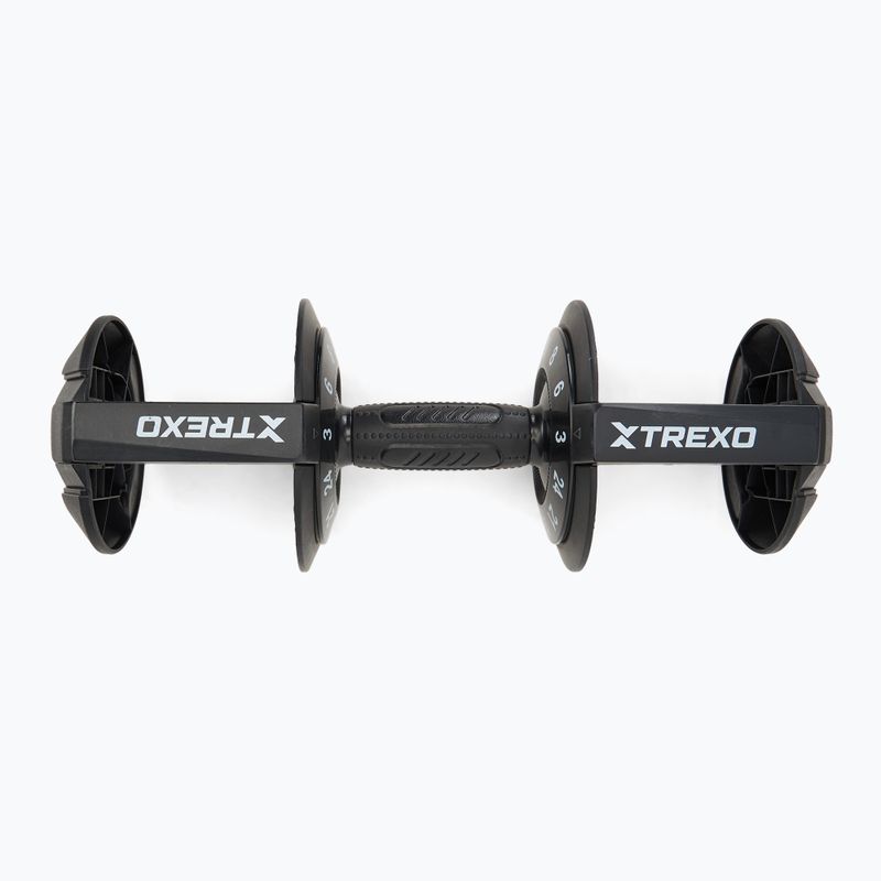 TREXO adjustable dumbbell holder 24 kg TXO-B4W002-B black 2