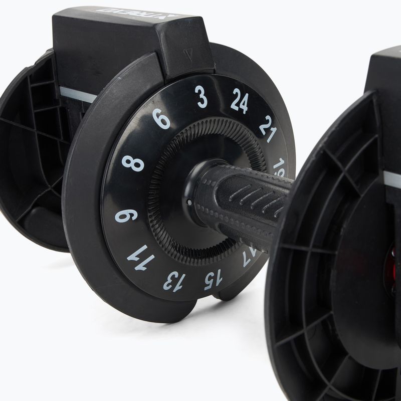 TREXO adjustable dumbbell holder 24 kg TXO-B4W002-B black 4