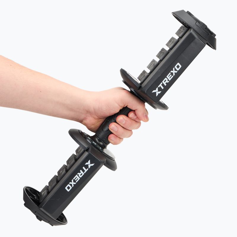 TREXO adjustable dumbbell holder 40 kg TXO-B4W001-B black 5