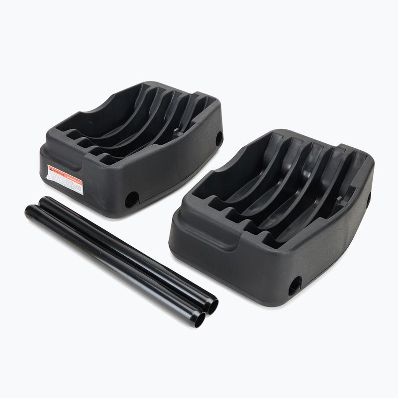 XTREXO adjustable barbell stand + dumbbell 2-in-1 TRX-ABD40 black 4