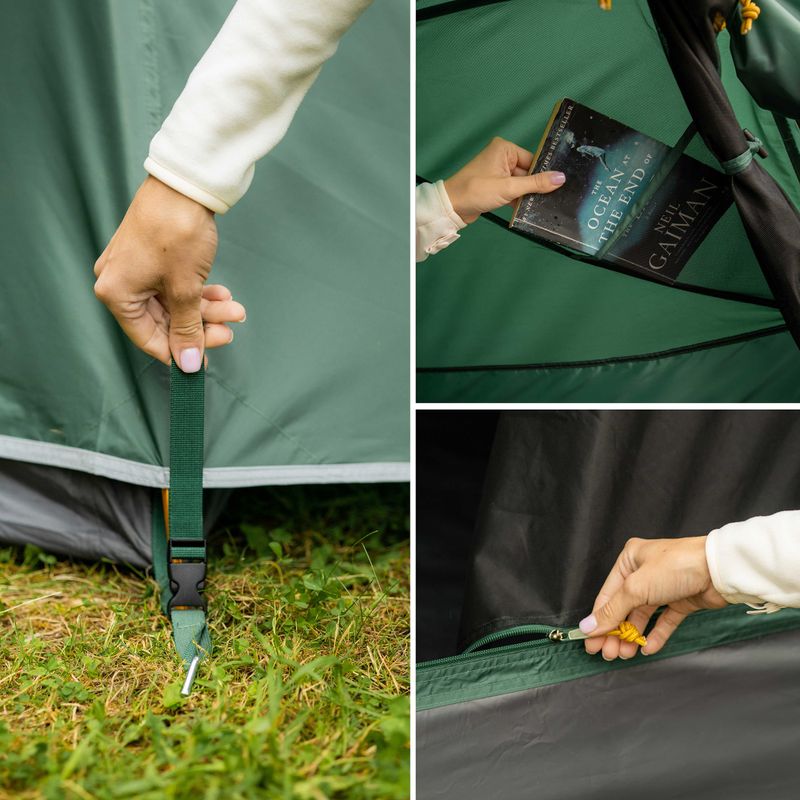 KADVA Expedit 3 pro 3-person camping tent green 14