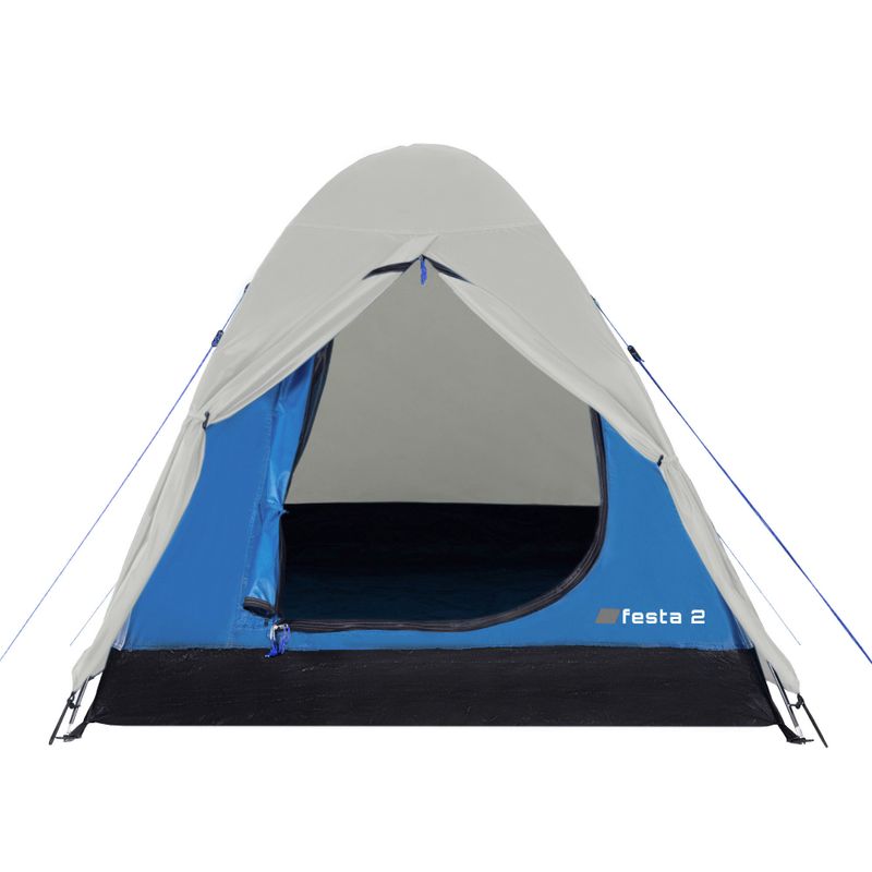 2-person camping tent KADVA Festa 2 grey/blue 7