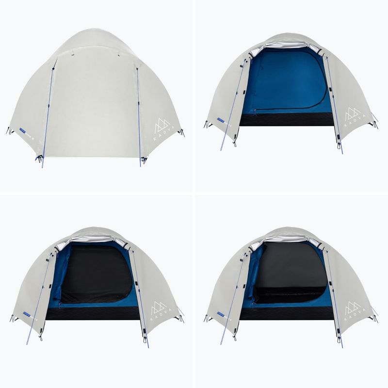 4-person camping tent KADVA CAMPdome 4 grey 4