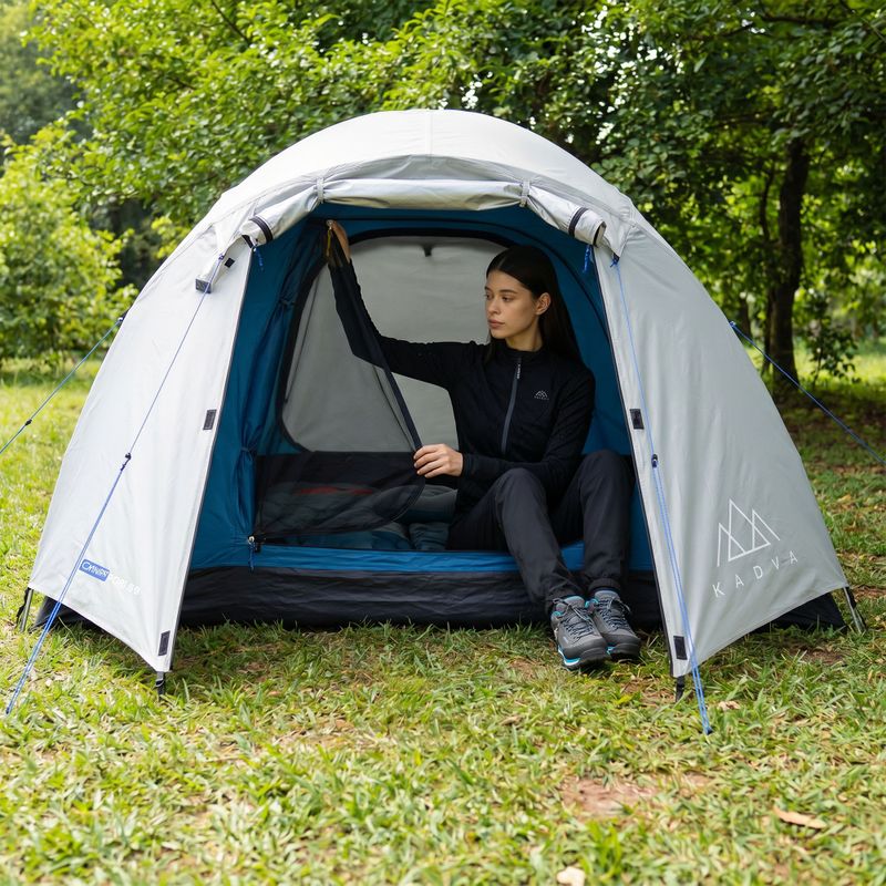 4-person camping tent KADVA CAMPdome 4 grey 12