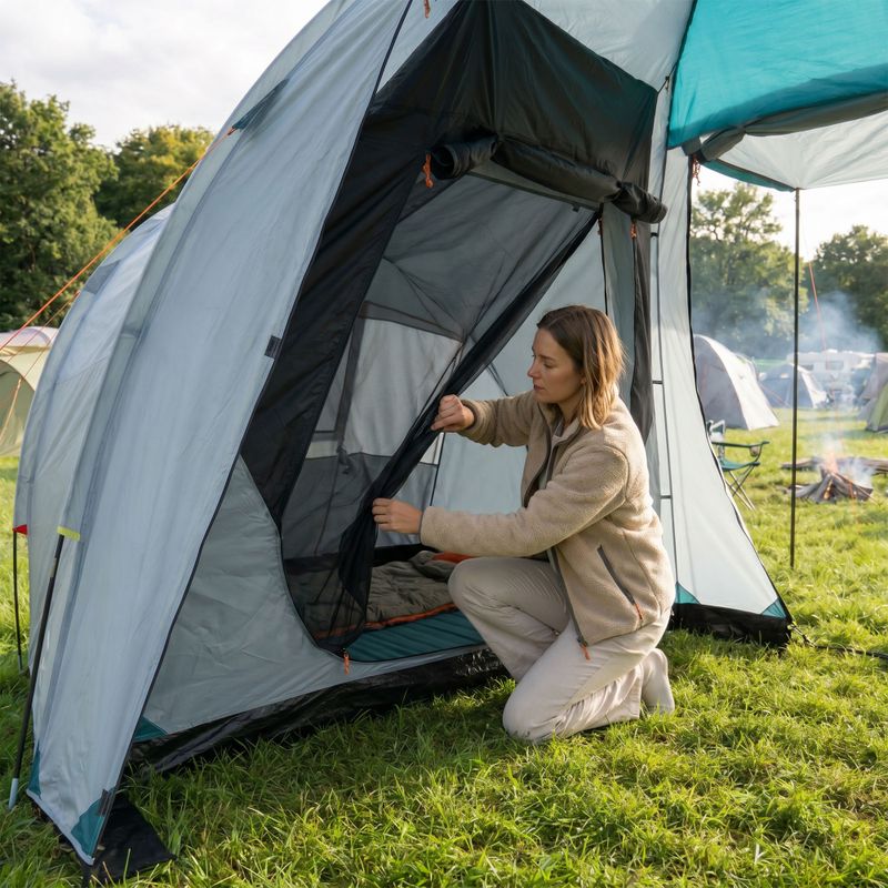 Camping tent KADVA Kavio 6 plus grey 22