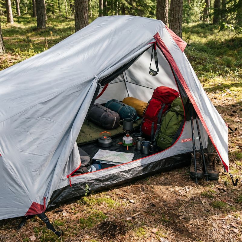 KADVA 2.1 Pro grey camping tent 22