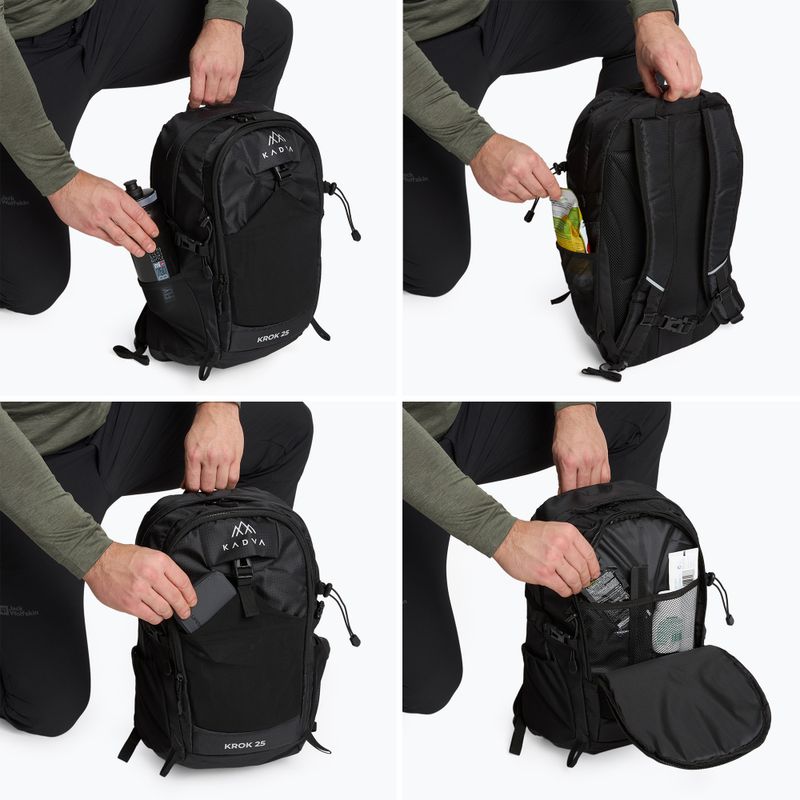 KADVA hiking backpack laptop pocket Step 25 l black 8