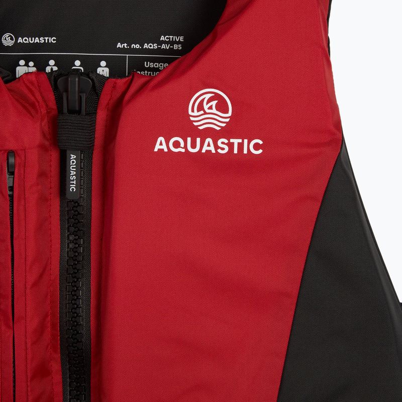 AQUASTIC Active 50N red safety waistcoat 3