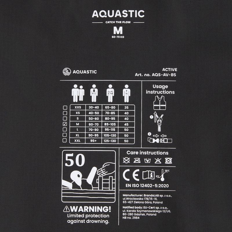 AQUASTIC Active 50N belay waistcoat black 6