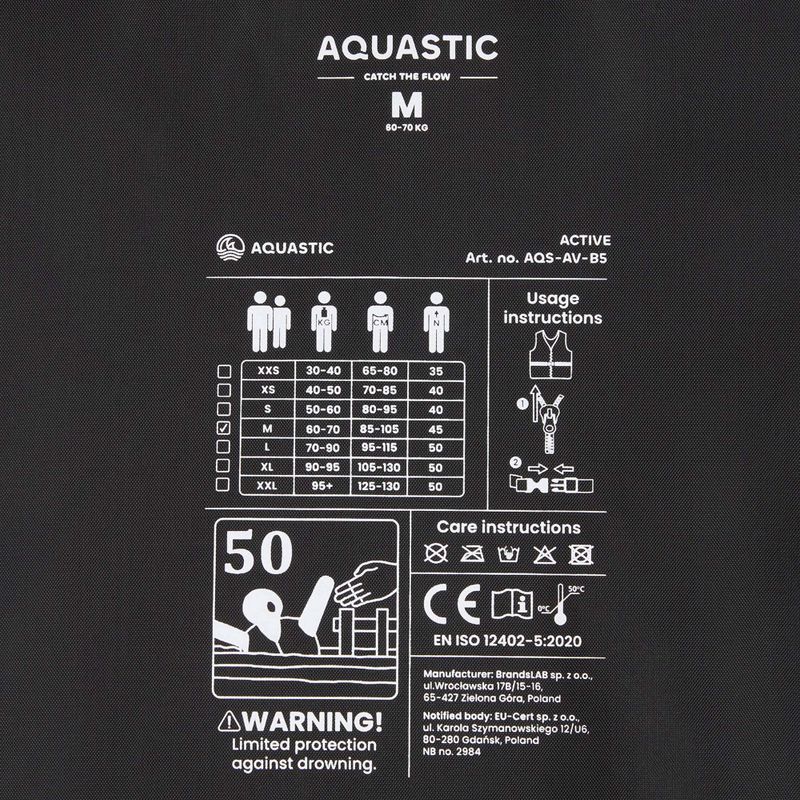 AQUASTIC Active 50N yellow safety waistcoat 7