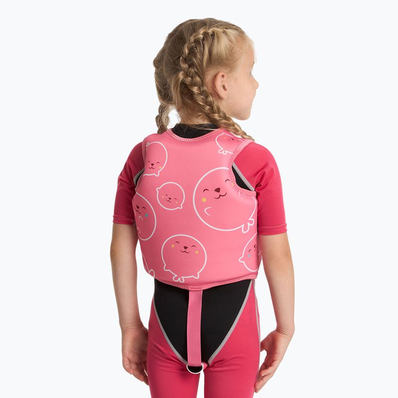 AQUASTIC Junior children's buoyancy waistcoat pink 4