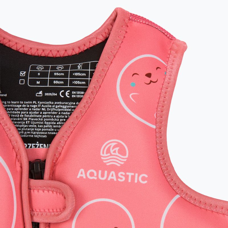 AQUASTIC Junior children's buoyancy waistcoat pink 3