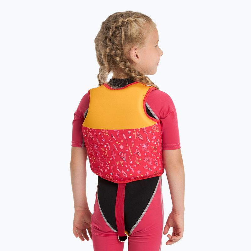 AQUASTIC Junior children's buoyancy waistcoat pink/yellow 4