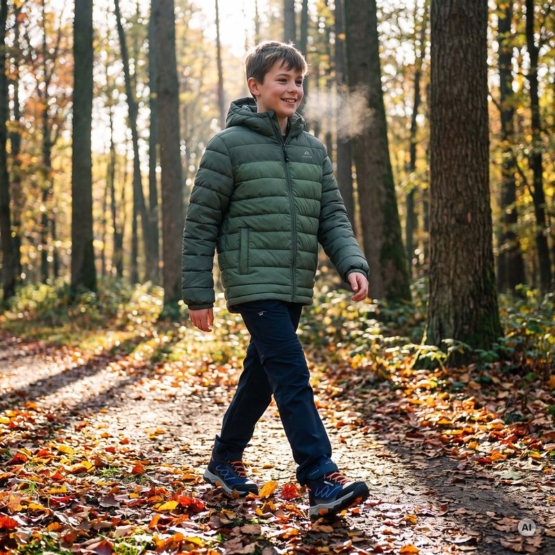 Children's insulated jacket KADVA Snoway JRG green 5
