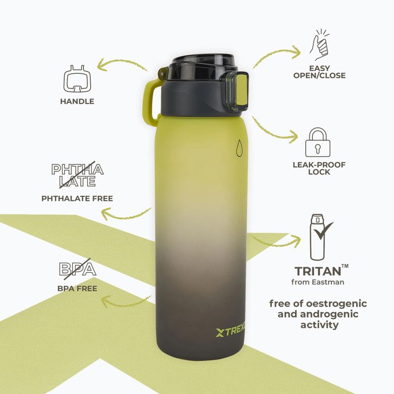 XTREXO Haust 1000 ml bottle yellow/black 3